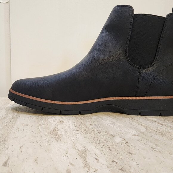 Dr. Scholls Northbound Chelsea Booties Black Faux Leather - b038 - Picture 4 of 9